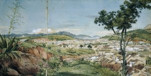 Den nye byen Rio de Janeiro fra Livramiento, ca. 1825-6