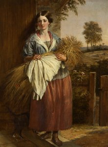 The Gleaner (olje på panel)