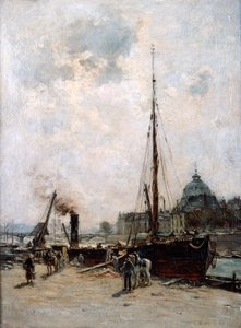 Utsikt over instituttet, 1800-tallet. av Charles Lapostolet