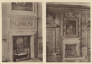 Belton House, Grantham, to skorsteinsstykker av Charles Latham