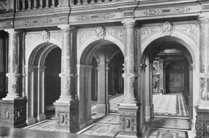 The Marble Hall (s/hvitt bilde) av Charles Latham