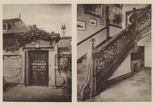 Thorpe Hall, Peterborough, sideinngang til stallen, trappen av Charles Latham