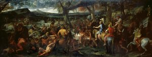 Alexander og Porus, i slaget ved Hydaspes, ca. 1673 (olje på lerret)