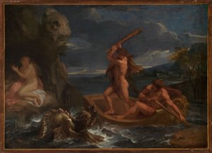 Herakles befrir Hesione av Charles Le Brun