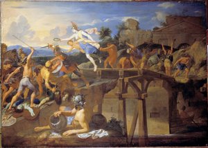 Horatius Cocles forsvarer broen av Charles Le Brun