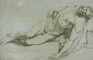 Den døde Kristus, 1646 av Charles Le Brun