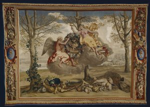 Winter, fra Årstidene av Charles Le Brun