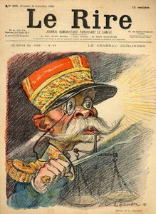 Karikatur av general Zurlinden, fra forsiden av 