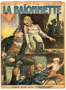 Cover av "" La Baionnette"", Satirical en Colors av Charles Leandre