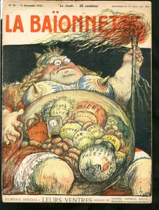 Cover av "" La Baionnette"", Satirical en Colors