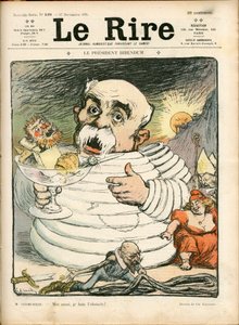 Cover av ""The Laughter"", nummer 198, Satirical in Color av Charles Leandre