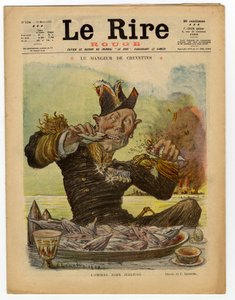 Forside av "" The Red Laughter"", Satirical in Colors av Charles Leandre