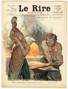 Omslag til "" The Red Laughter"", nummer 37, Satirical in Colors av Charles Leandre