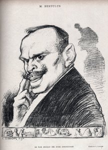 Dreyfus-saken - De mest utdannede undersøkende sorenskrivere - Paul Bertulus 1851-1917 - Fransk sorenskriver - Karikatur av Charles Leandre (1862-1934) i "" Le Rire"" nummer 197 de 1898 av Charles Leandre