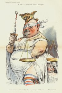 Ernest Valle, fransk justisminister, illustrasjon for Le Rire