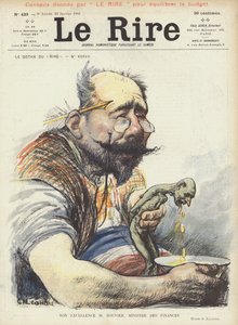 Hans eksellens herr Rouvier, finansminister. Illustrasjon for Le Rire