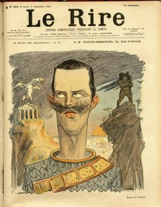 Illustrasjon av Charles Leandre (1862-1934) for omslaget til Le Rire av Charles Leandre