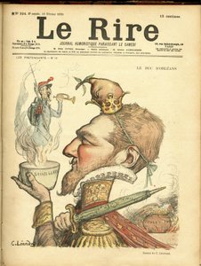 Illustrasjon av Charles Leandre (1862-1934) for omslaget til Le Rire av Charles Leandre