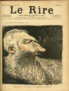Illustrasjon av Charles Leandre (1862-1934) for omslaget til Le Rire av Charles Leandre