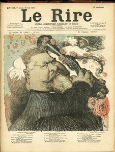 Illustrasjon av Charles Leandre (1862-1934) for omslaget til Le Rire av Charles Leandre