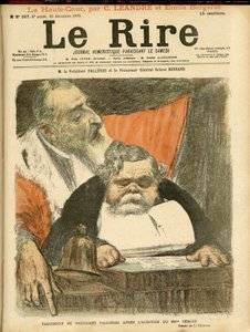 Illustrasjon av Charles Leandre (1862-1934) for omslaget til Le Rire av Charles Leandre