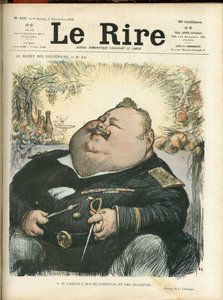 Illustrasjon av Charles Leandre (1862-1934) for omslaget til Le Rire, nr. 418 av Charles Leandre