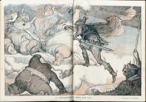 Illustrasjon av Charles Leandre (1862-1934) i "" Fantasio"" av Charles Leandre