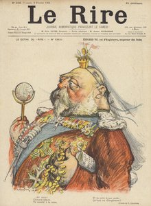 Kong Edward VII av England, illustrasjon for Le Rire