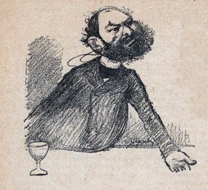 Leon Bourgeois (1851-1925) French statesman - engraving in “Our Dear Sovereign” by Paul Bosq - illustration by Charles Leandre (1862-1934) 1898 - av Charles Leandre
