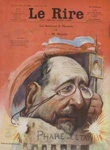 Maurice Rouvier , fransk politiker. Illustrasjon for latter