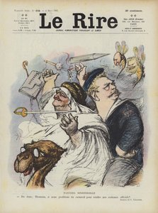 Ministeriell fantasi. Illustrasjon for Le Rire av Charles Leandre