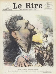 Pedro Gailhard, direktør for Paris Opera. Illustrasjon for Le Rire