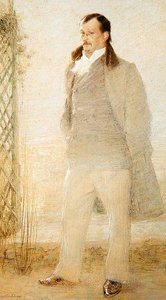 Portrett av Georges Courteline (olje på lerret) av Charles Leandre