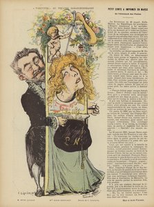 Produksjon av Henri Lavetans skuespill Varennes på Teater Sarah Bernhardt. Illustrasjon for Le Rire