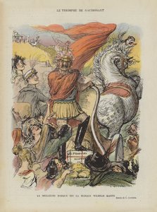 Satire over den marokkanske krisen i 1905. Illustrasjon for Le Rire