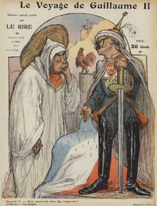Reisen til Wilhelm II. Illustrasjon for Le Rire