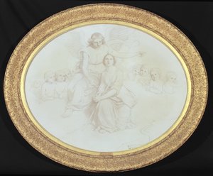 En scene som illustrerer linjene 979-995 fra Comus av John Milton (1608-74) (olje og blyant på lerret) av Charles Lock Eastlake