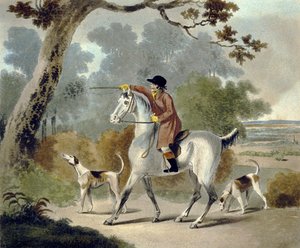 Push Him Tom Boy, fra The Pytchley Hunt, gravert av F. Jukes (1745-1812)