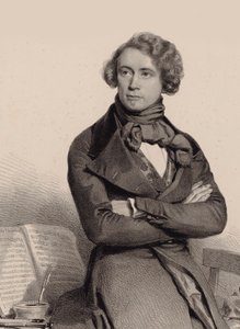 Portrett av cellisten og komponisten Adrien-François Servais 1807-1866, 1838. av Charles Louis Baugniet