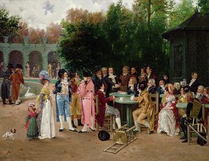 Et oppmerksomt publikum av Charles Louis Kratke