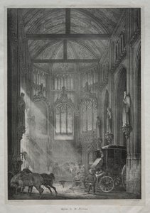 St. Nicholas kirke, Rouen av Charles Louis Lesaint