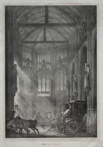 St. Nicholas kirke, Rouen, 1823. av Charles Louis Lesaint