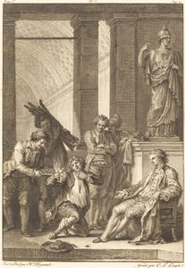 Bonden av Charles Louis Lingée after Jean Honoré Fragonard
