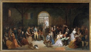 Appellen til de siste terrorofrene i fengselet til Saint Lazarus i juli 1795 Maleri av Charles Louis Muller (1815-1892) 1795 Søn. 5,05 x 8,90 m