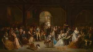 Navnropet til terrorens siste ofre, ca. 1850. av Charles Louis Müller