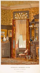 Morning Room 1881, av Tiffany, Charles Louis fra C Harrisons Womans Handiwork in Modern Homes New York 1881 av Charles Louis Tiffany
