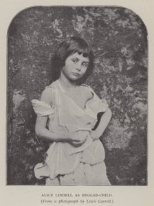 Alice Liddell som Beggar-Child (s/hvitt bilde)