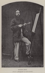 Holman Hunt (s/hvitt bilde) av Charles Lutwidge Dodgson