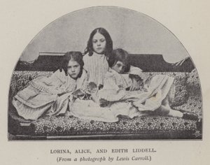 Lorina, Alice og Edith Liddell (s/hvitt-bilde)