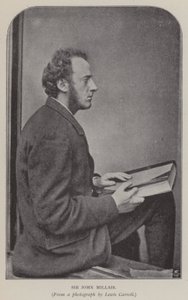 Sir John Millais (s/hvitt bilde) av Charles Lutwidge Dodgson